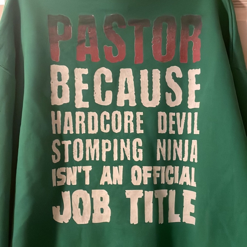 4/$20 Green Pastor LONG SLEEVE hoodie XL